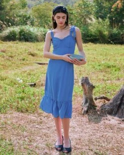 The Tie Strap Ruffle Floral Dress 20 The Tie Strap Ruffle Floral Dress -CINN Clothing Shop 0225 3026 351945