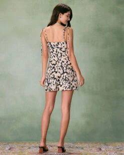 The Black Ruched Daisy Slip Mini Dress 14 The Black Ruched Daisy Slip Mini Dress -CINN Clothing Shop 0327RIHOAS 138