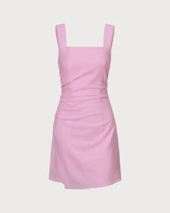 The Pink Square Neck Ruched Slip Mini Dress 11 The Pink Square Neck Ruched Slip Mini Dress -CINN Clothing Shop 0 1310b8ad c88e 47e7 9166 9d1bb021f12f