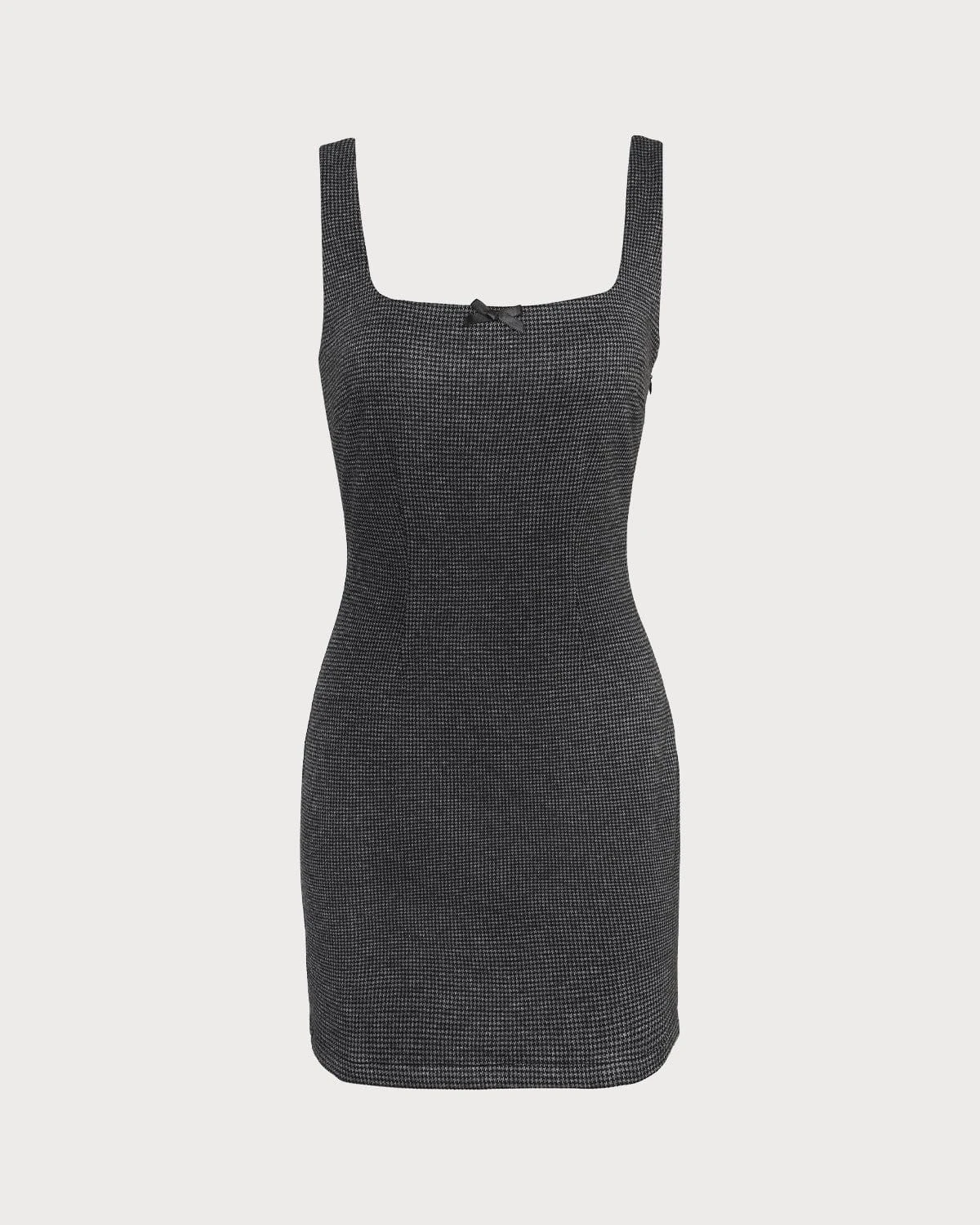 The Black Square Neck Sleeveless Mini Dress 6 The Black Square Neck Sleeveless Mini Dress - Image 6
