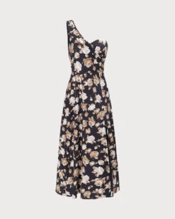 The Black One Shoulder Floral Maxi Dress -CINN Clothing Shop 0 22bfd41b 0ef6 4b96 9646 3286711f6cf5