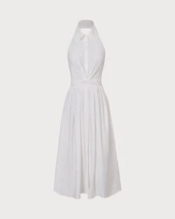 The White Collared Twist Backless Midi Dress 11 The White Collared Twist Backless Midi Dress -CINN Clothing Shop 0 30692127 a6fe 45a2 91fb 33b117277898