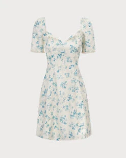 The White Sweetheart Neck Floral Scalloped Mini Dress 9 The White Sweetheart Neck Floral Scalloped Mini Dress -CINN Clothing Shop 0 3119073a 756e 4d82 a4ac 6ecf527a3db9