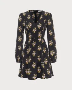 The Black V Neck Satin Long Sleeve Mini Dress 11 The Black V Neck Satin Long Sleeve Mini Dress -CINN Clothing Shop 0 3c4ddb79 cdcb 4934 9461 388144693193