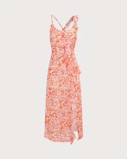 The Orange V Neck Floral Ruffle Maxi Dress 14 The Orange V Neck Floral Ruffle Maxi Dress -CINN Clothing Shop 0 60ff5a66 488d 44ed bfb2 0aa30a1643b0