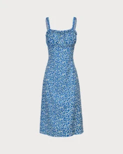 The Blue Floral Frill Trim Midi Dress 10 The Blue Floral Frill Trim Midi Dress -CINN Clothing Shop 0 728d676d c609 42ed aefc 2e42e19714ff