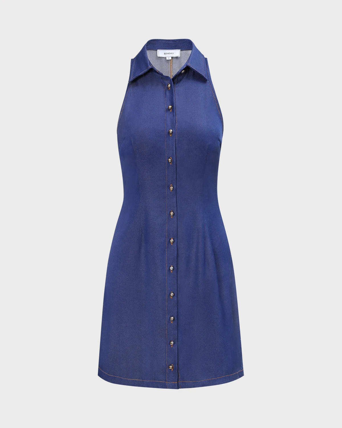 The Navy Shirt Collar Button Front Mini Dress 7 The Navy Shirt Collar Button Front Mini Dress - Image 7