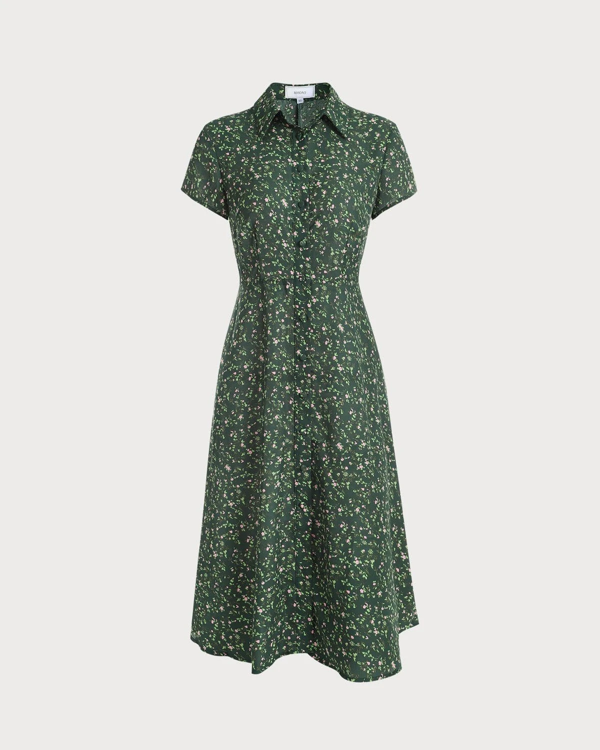 The Green Lapel Button Up Floral Midi Dress 6 The Green Lapel Button Up Floral Midi Dress - Image 6