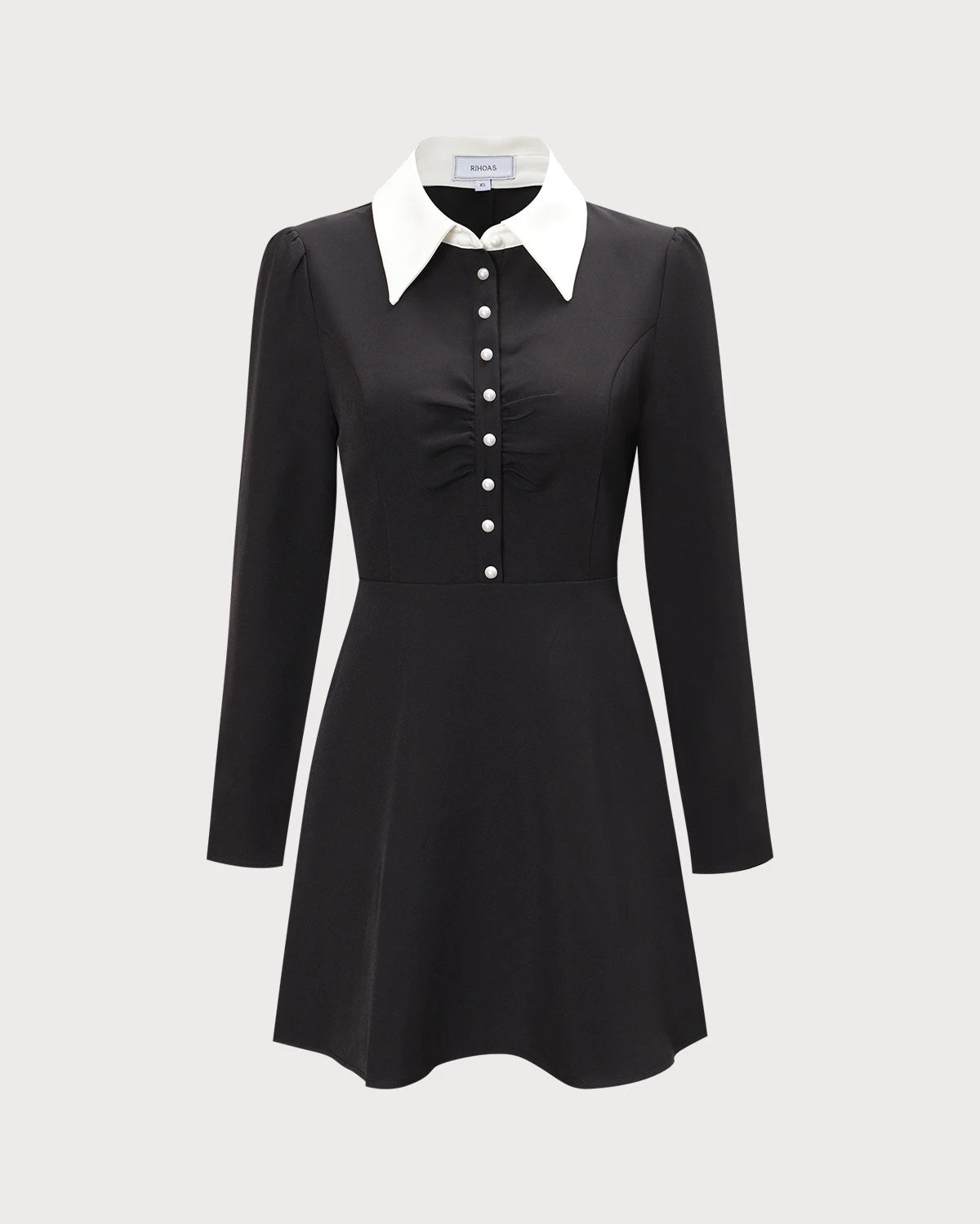 The Black Lapel Colorblock Ruched Mini Dress 7 The Black Lapel Colorblock Ruched Mini Dress - Image 7