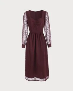 The Sweetheart Neckline Sheer Sleeve Midi Dress 12 The Sweetheart Neckline Sheer Sleeve Midi Dress -CINN Clothing Shop 0 f2f333ca e16f 454f b4a7 c34ebe23dfda