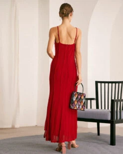The Red Sweetheart Neck Ruffle Slip Maxi Dress 9 The Red Sweetheart Neck Ruffle Slip Maxi Dress -CINN Clothing Shop 1218RIHOAS 2952