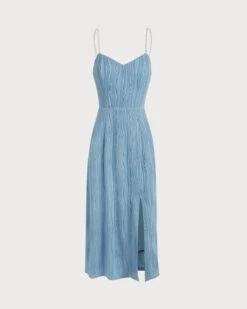 The Blue Wave Textured Pearl Strap Midi Dress 12 The Blue Wave Textured Pearl Strap Midi Dress -CINN Clothing Shop 1 398a9515 469b 4c6e 89ea 73a82ae21b23 986925