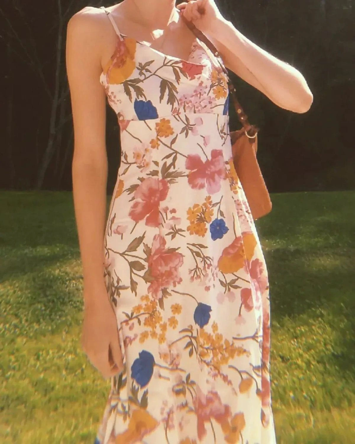 The Cowl Neck Suspender Midi Dress 2 The Cowl Neck Suspender Midi Dress - Image 2