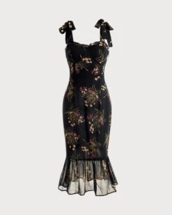 The Tie Strap Ruffle Floral Dress 16 The Tie Strap Ruffle Floral Dress -CINN Clothing Shop IMG 1371 208734