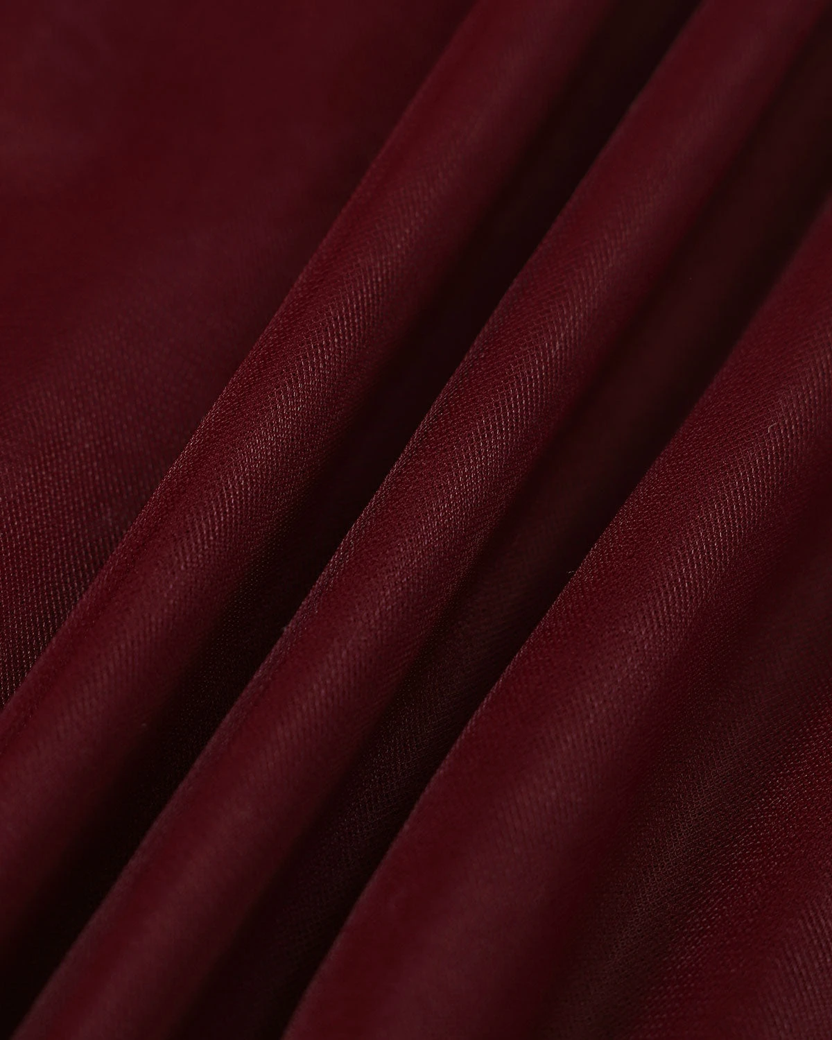 The Wine Red V Neck Mesh Wrap Maxi Dress 8 The Wine Red V Neck Mesh Wrap Maxi Dress - Image 8