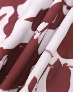 The Coffee V Neck Floral Backless Maxi Dress -CINN Clothing Shop IMG 2526