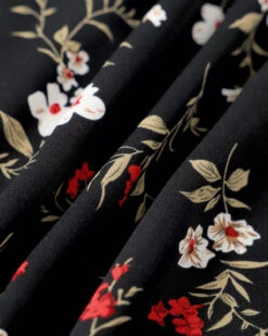 The Black Elasticized Straps Floral Midi Dress 15 The Black Elasticized Straps Floral Midi Dress -CINN Clothing Shop IMG 2600