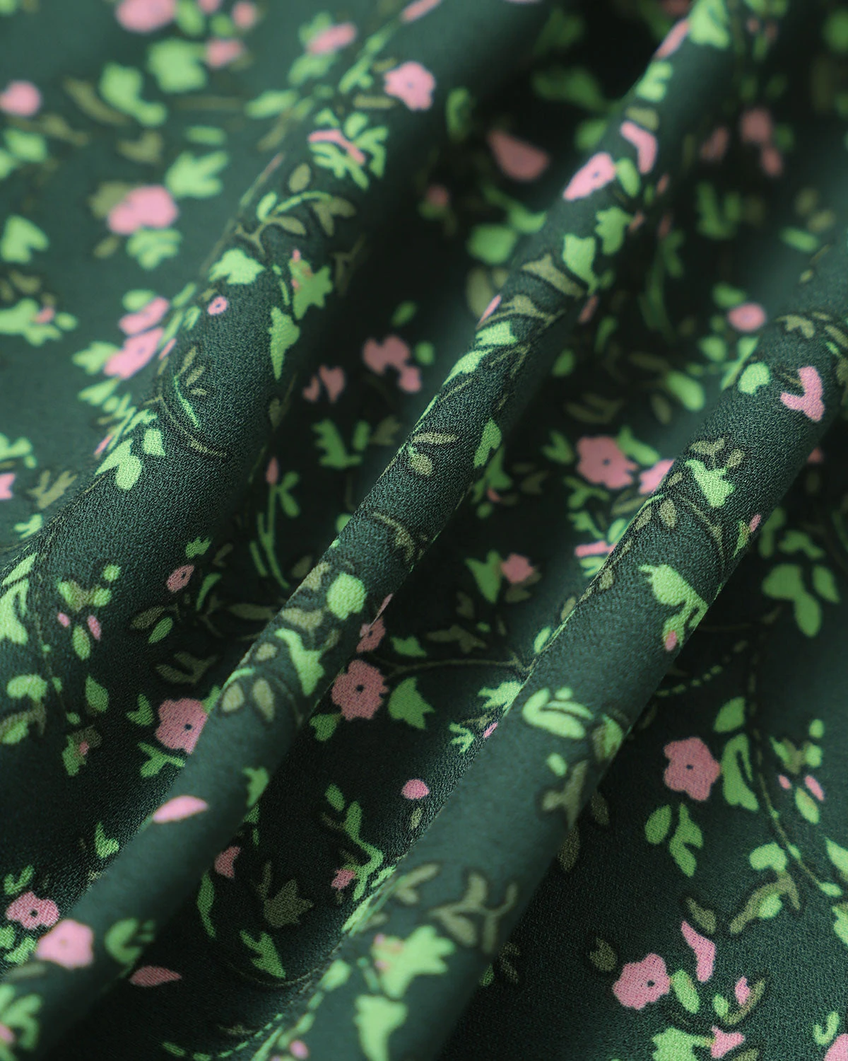 The Green Crew Neck Button-up Floral Midi Dress 8 The Green Crew Neck Button-up Floral Midi Dress - Image 8