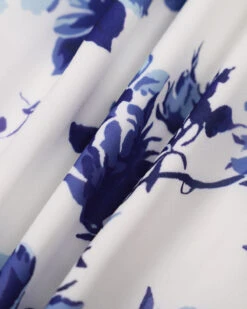 The Blue Floral Tie Strap Mini Dress -CINN Clothing Shop IMG 4211