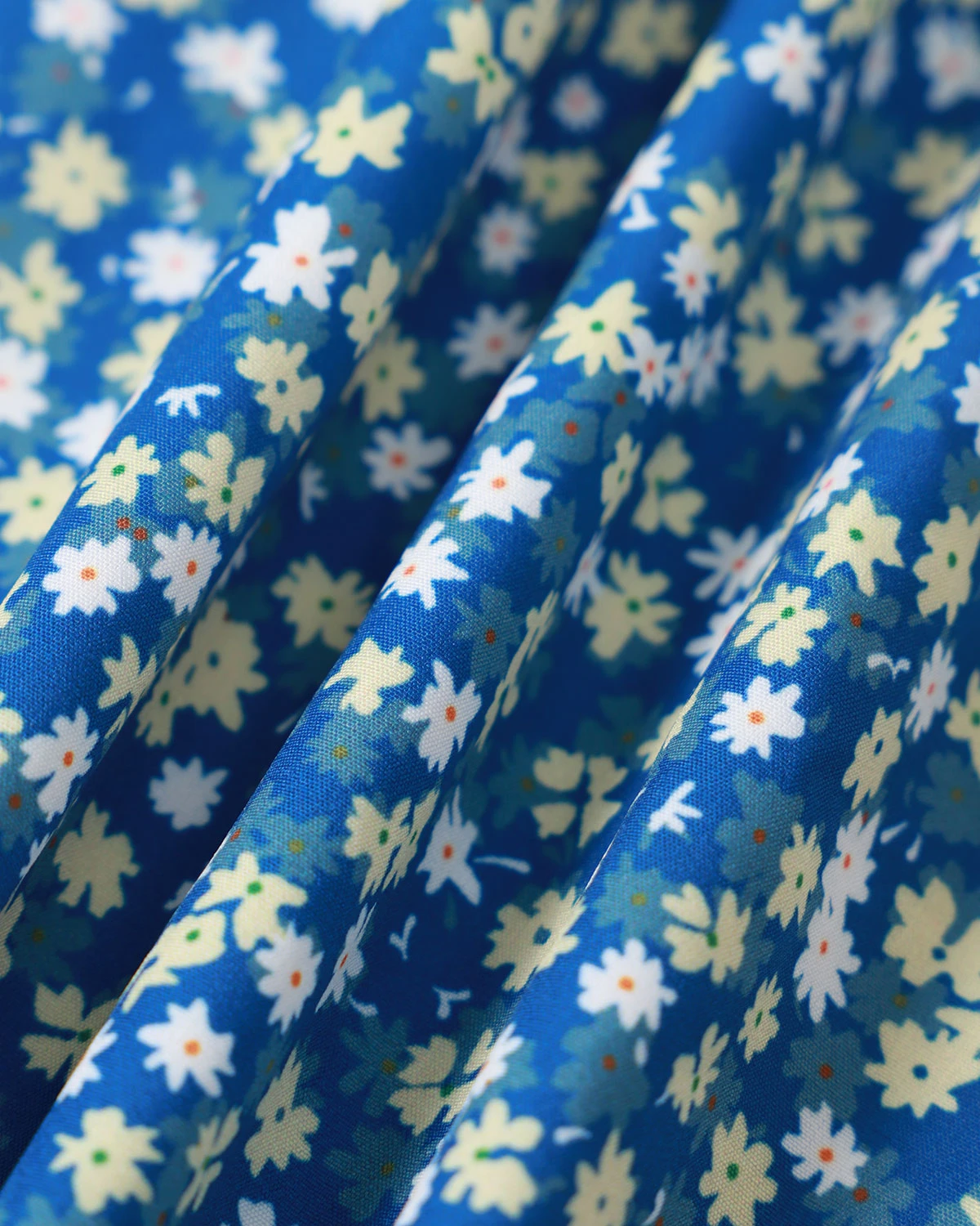 The Blue Floral Frill Trim Midi Dress 6 The Blue Floral Frill Trim Midi Dress - Image 6