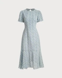 The Ruffle Backless Floral Midi Dress 11 The Ruffle Backless Floral Midi Dress -CINN Clothing Shop RW87496