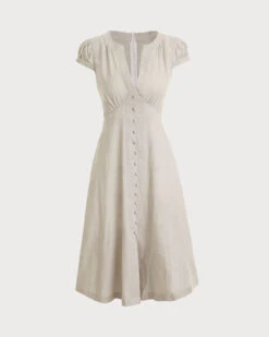 The Beige Cap Sleeve Split Hem Midi Dress 14 The Beige Cap Sleeve Split Hem Midi Dress -CINN Clothing Shop cap sleeve split hem midi dress dresses sey8e3 ea41f29c 9015 4c11 abb1 fc04392194fa