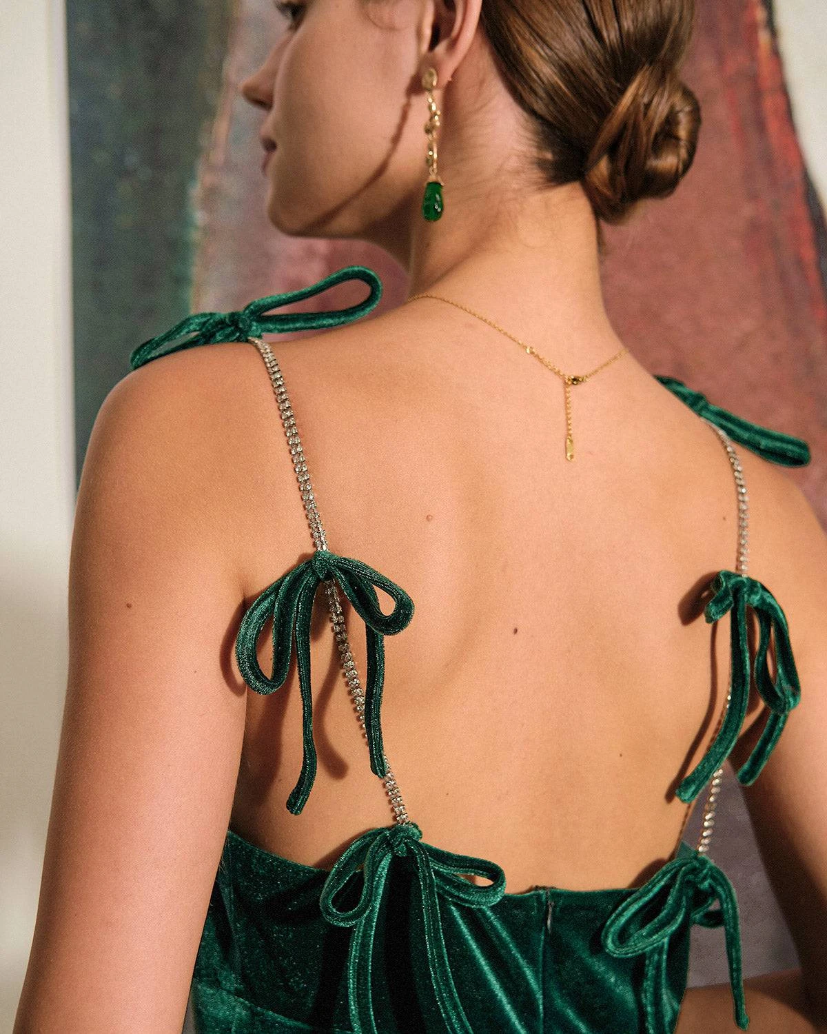 The Velvet Chain Strap Bodycon Maxi Dress 2 The Velvet Chain Strap Bodycon Maxi Dress - Image 2