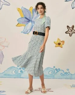 The Ruffle Backless Floral Midi Dress 8 The Ruffle Backless Floral Midi Dress -CINN Clothing Shop midi dresses the ruffle backless floral midi dress 38354418532565