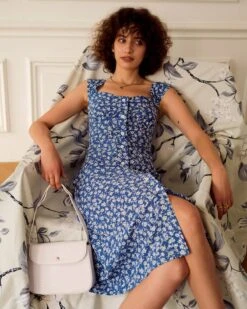 The Single-breasted Floral Midi Dress 14 The Single-breasted Floral Midi Dress -CINN Clothing Shop midi dresses the single breasted floral midi dress 37777171841237