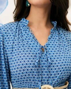 The Frill Trim Tie Neck Mini Dress 7 The Frill Trim Tie Neck Mini Dress -CINN Clothing Shop mini dresses the frill trim tie neck mini dress 38002258804949