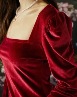 The Velvet Square Neckline Bodycon Dress 9 The Velvet Square Neckline Bodycon Dress -CINN Clothing Shop mini dresses the velvet square neckline bodycon dress 36306323177685