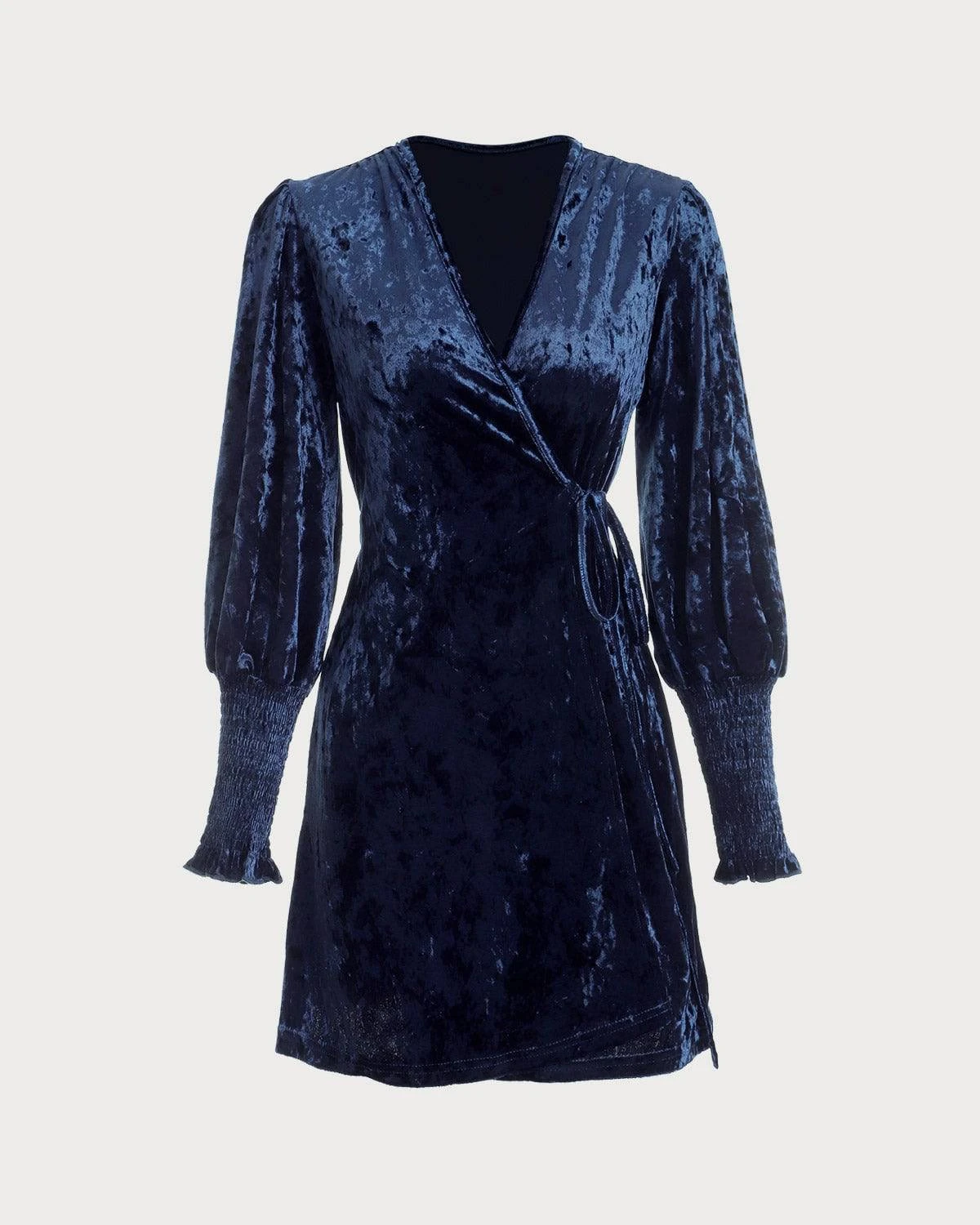 The Velvet Wrap Long Sleeve Mini Dress 7 The Velvet Wrap Long Sleeve Mini Dress - Image 7