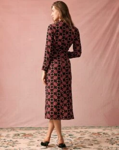 The Lapel Floral Long Sleeve Maxi Dress 9 The Lapel Floral Long Sleeve Maxi Dress -CINN Clothing Shop the allover print maxi dress dresses csyvfr 957407