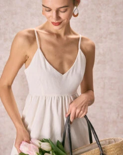 CINN Clothing Shop -CINN Clothing Shop the beige solid mini dress dresses aqi1kf