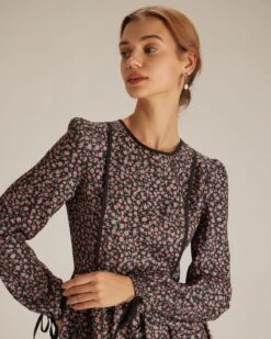 The Black Floral Hollow Out Back Maxi Dress 8 The Black Floral Hollow Out Back Maxi Dress -CINN Clothing Shop the black floral hollow out back maxi dress dresses xrmkdx