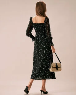 The Black Square Neck Floral Maxi Dress 9 The Black Square Neck Floral Maxi Dress -CINN Clothing Shop the black square neck floral maxi dress dresses gdurv1