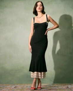 The Black Sweetheart Neck Bodycon Slip Maxi Dress 9 The Black Sweetheart Neck Bodycon Slip Maxi Dress -CINN Clothing Shop the black sweetheart neck trumpet dress dresses 8zj8py