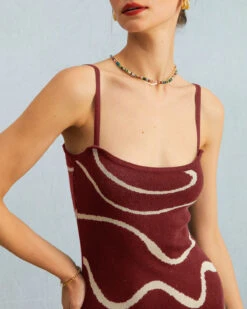 The Wine Red Wave Mermaid Knit Midi Dress -CINN Clothing Shop the black wave mermaid hem kint midi dress dresses h5bx5y d1ab9dc5 5467 4d9a b1e0 679d4050f786