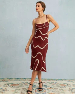 The Wine Red Wave Mermaid Knit Midi Dress -CINN Clothing Shop the black wave mermaid hem kint midi dress dresses vu6fg2 68e5d301 03fe 41b8 8c67 e44d95851d34