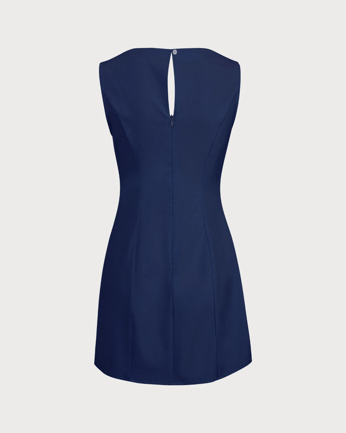 The Navy Boat Neck Cutout Mini Dress 7 The Navy Boat Neck Cutout Mini Dress - Image 7