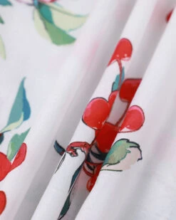 The White Puff Sleeve Cherry Split Midi Dress 12 The White Puff Sleeve Cherry Split Midi Dress -CINN Clothing Shop the cherry tie side split midi dress dresses aszys7