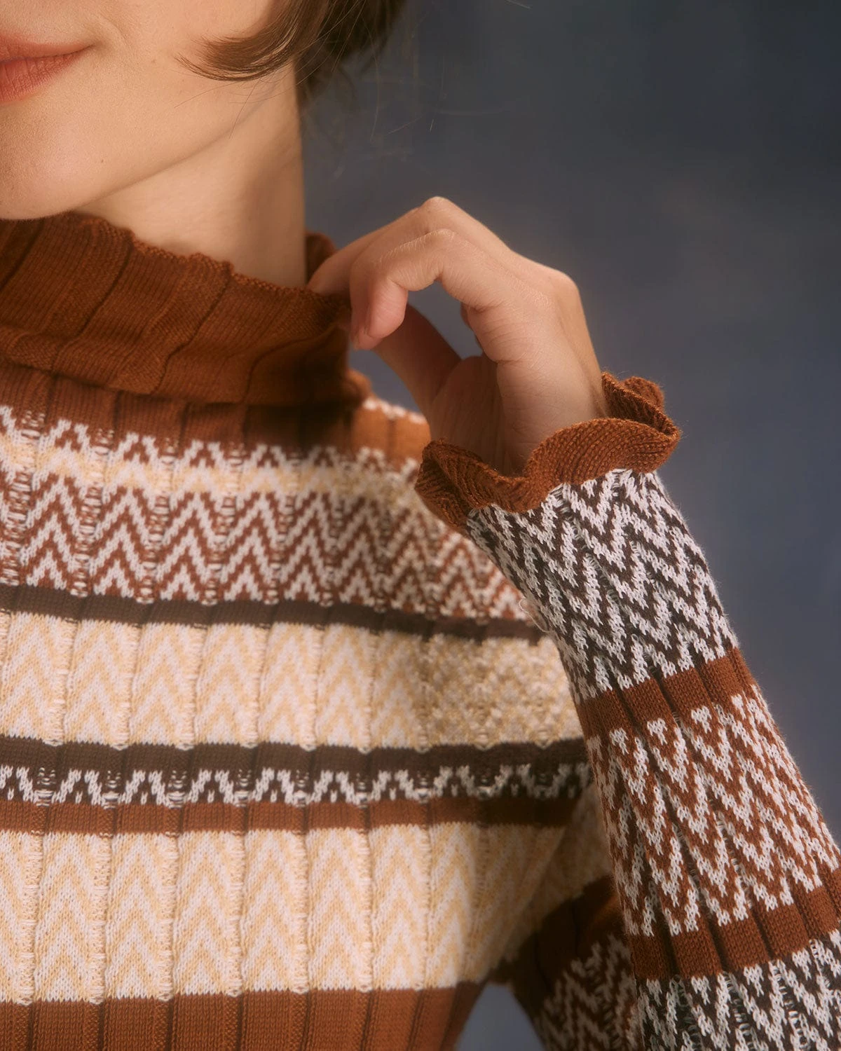 The Multi Colorblock Striped Knit Midi Dress 2 The Multi Colorblock Striped Knit Midi Dress - Image 2