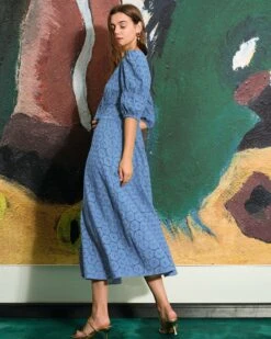 The Blue Puff Sleeve Cutout Slit Maxi Dress 10 The Blue Puff Sleeve Cutout Slit Maxi Dress -CINN Clothing Shop the cutout split maxi dress dresses axr6tg 0ee94273 780f 43dd 80bd d90500f51213