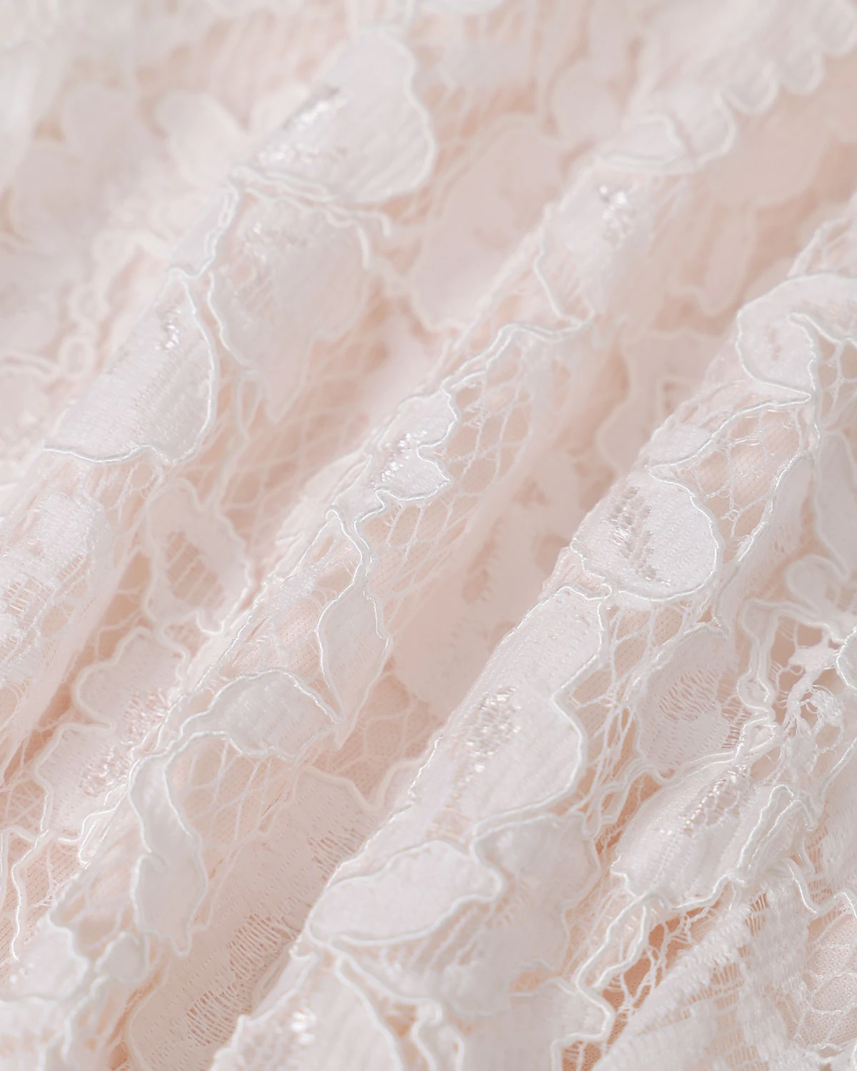 The White Floral Lace Mermaid Midi Dress 9 The White Floral Lace Mermaid Midi Dress - Image 9