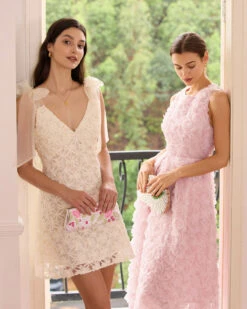 The Beige Floral Mesh Tie Strap Mini Dress -CINN Clothing Shop the floral mesh spliced mini dress dresses mevcj6