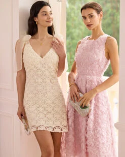 The Beige Floral Mesh Tie Strap Mini Dress -CINN Clothing Shop the floral mesh spliced mini dress dresses zxggtw