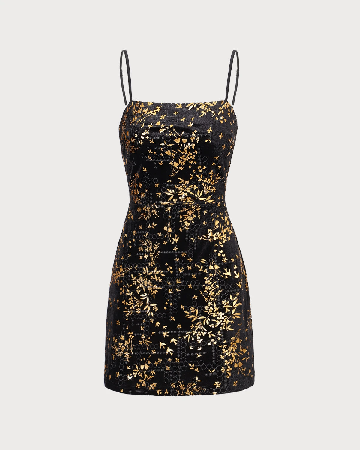 The Black Floral Sheath Slip Mini Dress 7 The Black Floral Sheath Slip Mini Dress - Image 7