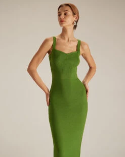The Green Sweetheart Neck Knit Midi Dress 7 The Green Sweetheart Neck Knit Midi Dress -CINN Clothing Shop the green sweetheart neck knit midi dress dresses i1imbi