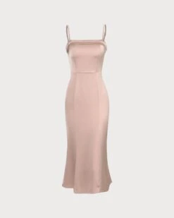 The Pink Bodycon Satin Cami Midi Dress 13 The Pink Bodycon Satin Cami Midi Dress -CINN Clothing Shop the pink sleeveless satin midi dress pink dresses tdkjpv 863140