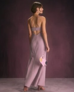 The Purple Cutout Back Mermaid Maxi Dress -CINN Clothing Shop the purple slit mermaid maxi dress dresses knrtiv